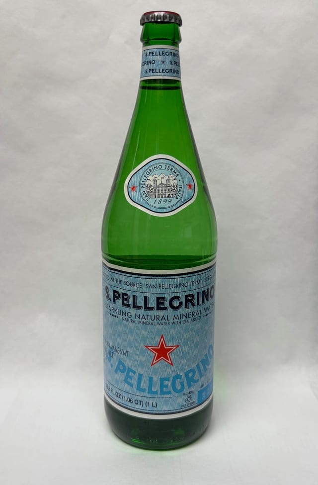 San Pellegrino Natural Mineral Water.